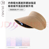 玖慕（JIUMU）防曬帽女遮陽帽太陽帽空頂帽草帽涼帽夏季戶外遮臉防紫外線帽子女 曬單實拍圖