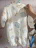 婧麒（JOYNCLEON）新生兒棉服秋冬季初生寶寶夾棉連體衣嬰兒加厚棉襖外出服冬款 動(dòng)物樂(lè )園直開(kāi) 90cm 曬單實(shí)拍圖