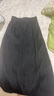 播商場(chǎng)同款法式褶皺白色半身裙女25夏季新款開(kāi)叉裙子BDS2BD2264 K40玄黑 XS 曬單實(shí)拍圖