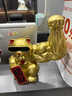 冰石美麒麟臂劫財貓擺件肌肉大手臂招財貓巨臂前臺開(kāi)業(yè)禮物店鋪裝飾禮品 金色招財貓MAX版（雙牌禮盒裝） 曬單實(shí)拍圖