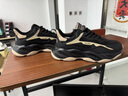 LRTH輕奢牛皮男鞋冬季新款老爹鞋男士厚底運動(dòng)鞋休閑鞋子男內增高鞋男 黑色-增高8cm 41 曬單實(shí)拍圖