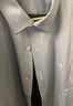 才子（TRIES）男士加絨襯衫春秋新款純色品牌LOGO保暖長(cháng)袖襯衫商務(wù)休閑襯衣男 灰色 5XL 44(185/108A) 曬單實(shí)拍圖
