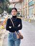 香港專(zhuān)柜包女包2025新款真皮迷你枕頭包波士頓單肩斜跨手提包禮物 小號20cm(主圖視頻款）禮盒包裝 曬單實(shí)拍圖