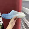 卡賓涼鞋男夏季潮牌新款3D打印透氣洞洞拖鞋厚底增高涼拖鞋戶外沙灘鞋 靛藍(lán) 41 曬單實(shí)拍圖