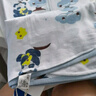 babycare初生嬰兒全棉抱被安撫調(diào)溫產(chǎn)房新生兒包被咘咘熊月光藍90*90 曬單實拍圖