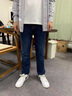 啄木鳥(niǎo)男士牛仔褲男春秋季新款彈力中年男褲商務(wù)休閑高腰直筒褲 A07藍色-春秋款 31 曬單實(shí)拍圖
