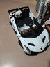 COSCO JUVENI LE兒童電動車蘭博基尼跑車四驅(qū)帶遙控早教音樂可坐人男孩女生日禮物 珍珠白【四驅(qū)+液晶屏+皮座椅】 曬單實(shí)拍圖