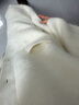 太平鳥(niǎo)阿爾巴卡羊駝毛慵懶感白色長(cháng)針織開(kāi)衫女冬裝毛衣外套 米白色 S 曬單實(shí)拍圖