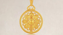 賽菲爾古法黃金吊墜女足金蓮韻八寶羅盤送女友 單吊墜 約4.18克 曬單實(shí)拍圖