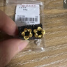 菜百首飾 黃金耳飾 足金曲奇花精致小巧女款耳飾 計價(jià) HJ 直鉤彎鉤隨機發(fā) 黃金耳飾 約2.16g 曬單實(shí)拍圖
