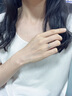 中國黃金CHINA GOLD桔梗足銀情侶戒指活口求婚對戒表白結婚紀念日禮物送女友老婆生日 京速達-足銀桔梗情侶對戒 曬單實(shí)拍圖