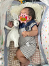 澳貝（auby）嬰幼兒玩具小兔安撫巾寶寶哄睡神器阿貝貝新生兒毛絨手偶滿月禮物 曬單實拍圖