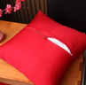 雅鹿長(cháng)絨棉抱枕靠枕結婚紅色刺繡喜枕靠背墊客廳靠枕套含枕芯沙發(fā)枕頭 吾家有喜【舒適面料 耐磨耐抓】 45*45cm【抱枕套+枕芯】 曬單實(shí)拍圖