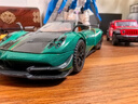 赟婭帕加尼huayra大號合金汽車(chē)模型跑車(chē)模擺件收藏送男生節日生日禮物 帕加尼Huayra花雅【綠色】 曬單實(shí)拍圖