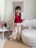 G.DUCKKIDS小黃鴨童裝女童背心套裝夏季2025新款兒童衣服女寶寶夏裝可愛(ài)兩件 紅色套裝 【品質(zhì)好放心拍】 100 (建議90-98cm 2-3周歲） 曬單實(shí)拍圖