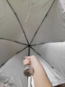【全網(wǎng)爆款】手動(dòng)UV折疊雨傘男女晴雨傘兩用防曬遮陽(yáng)黑膠傘 【新人福利】7骨手動(dòng)純色 顏色隨機(jī) 曬單實(shí)拍圖