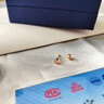 黛若黃金999足金耳釘養(yǎng)耳洞高級(jí)耳環(huán)光面金珠仿鉆石圓珠免摘螺旋彎鉤 【單只】足金耳釘(約0.7g) 曬單實(shí)拍圖