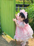 G.DUCK KIDS小黃鴨童裝洛麗塔公主裙兒童裙子夏季薄款生日禮服美樂(lè )蒂連衣裙夏拖尾裙子+裙撐100 建議2~3歲（ 90-100cm） 曬單實(shí)拍圖