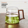 泥也茶杯綠茶泡茶器月牙自濾大容量高硼硅玻璃茶具家用辦公男士 曬單實拍圖