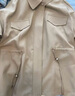 百圖betu女裝2025春季新款短外套麻感色織寬松收腰可調節外套2502T80 卡其綠 M 曬單實(shí)拍圖