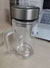 京東京造 茶杯 雙層玻璃茶水分離泡茶咖啡杯子帶把手大容量500ml 曬單實(shí)拍圖