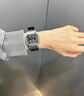 卡西歐（CASIO）手表男表小金銀方塊GMW-B5000G電子石英運動表正品節(jié)日禮物送男友 GMW-B5000-1PRN黑膠表帶 曬單實拍圖