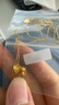 中國黃金（CHINA GOLD）黃金項鏈女足金一蘆有蝶項鏈國慶中秋節禮物送女友老婆足金項鏈約3.0g+甄選禮盒 曬單實(shí)拍圖