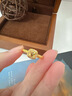 中國黃金（CHINA GOLD）黃金戒指小方糖托帕石足金素圈指環(huán)送媽媽女友七夕情人節(jié)禮物 精選禮盒【勿單拍】 曬單實拍圖