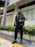 JASONWOOD高端品牌休閑褲男春秋季工裝寬松束腳加厚褲子秋冬款男大碼褲子男 高檔黑色春秋款【現(xiàn)貨速達(dá)】 M 建議【110斤-130斤】 曬單實(shí)拍圖