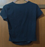 森馬（Semir）短袖t恤女短款修身圓領(lǐng)內(nèi)搭25夏涼感收腰V領(lǐng)上衣辣妹109325100006 曬單實拍圖