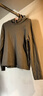 皮爾卡丹（pierre cardin）春秋連帽衛衣女百搭純棉t恤長(cháng)袖上衣韓版寬松休閑打底針織薄帽衫 茶綠色 3XL 160斤-180斤 曬單實(shí)拍圖