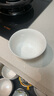 斯凱綈（Sky Top）米飯碗骨瓷小湯碗純白陶瓷家用酒店餐具套裝4.5英寸金鐘碗10件 曬單實(shí)拍圖