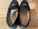 蔻馳（COACH）新品女士女鞋JANIE樂(lè )福鞋牛皮革舒適休閑輕奢通勤鞋 黑色 38.5 曬單實(shí)拍圖