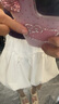 IEFMINI【愛依服童裝】2025夏季新款甜美可愛洋氣百搭女童短裙 白 160 曬單實(shí)拍圖