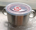 onlycook316L不銹鋼兒童碗輔食碗 食品級吸盤(pán)寶寶嬰幼兒餐具套裝-小豬帶蓋 曬單實(shí)拍圖
