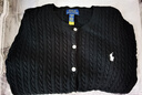 Polo Ralph Lauren拉夫勞倫七夕情人節(jié)禮物大童女針織毛衣成人可穿313543047黑色XL 曬單實拍圖