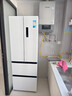 美的（Midea）418法式多門(mén)四開(kāi)門(mén)電冰箱超薄平嵌小戶型家用冰箱一級(jí)能效國(guó)家補(bǔ)貼20%大容量無(wú)霜MR-418WFPE白色 曬單實(shí)拍圖