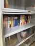 雙將家用鋼制書柜多層落地兒童書架帶門防塵臥室收納柜客廳翻門儲物柜 四門5層 長100* 高145cm 優(yōu)雅白35cm深【黑白可選】0甲醛 曬單實拍圖