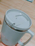304不銹鋼水杯帶蓋馬克杯雙層隔熱辦公室咖啡杯 【304灰】水杯 曬單實(shí)拍圖