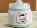 SPHE正品蘇泊陶瓷電燉鍋煮粥熬粥神器家用大容量全自動(dòng)煲湯燉湯鍋電燉輔食鍋插電燉盅BB快慢燉湯鍋 1.8L 淺綠色[智能預約款] 曬單實(shí)拍圖