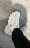 斯凱奇（Skechers）女鞋秋冬小白熊休閑鞋子厚底增高百搭運(yùn)動軟底老爹鞋99999863 白色/海軍藍(lán)色/WNV 37 曬單實(shí)拍圖