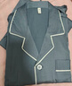 羅蒙睡衣男情侶冰絲夏家居服2025新款男春秋仿真絲綢套裝薄透氣灰 2XL 曬單實(shí)拍圖