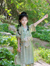 旗鉑漢服女童夏2025新款兒童國風(fēng)古裝套裝民族服裝裙子夏季 初夏序曲 160 曬單實拍圖