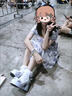 春乏方領(lǐng)碎花短袖連衣裙女夏季新款小個(gè)子穿搭公主蓬蓬裙收腰初戀裙子 圖片色[ 蝴蝶結(jié)/8581#] M 90100斤 曬單實(shí)拍圖