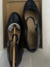Clarks其樂(lè)女士高跟鞋 夏季新款舒適單鞋粗跟皮鞋F(xiàn)reva55 Strap 海軍藍(lán)26176634 36 曬單實(shí)拍圖