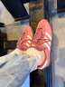 adidas「T頭鞋」STADT經(jīng)典時(shí)尚薄底運(yùn)動(dòng)板鞋男女阿迪達(dá)斯三葉草   淺粉/漢玉白/樹(shù)脂黃(女生買(mǎi)小半碼)   38.5 曬單實(shí)拍圖