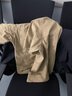 吉普（JEEP）短袖襯衫男夏季男士純棉工裝襯衣外套休閑寬松衣服男裝 卡其 XL 曬單實(shí)拍圖
