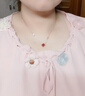珍·尚銀【中國黃金授權(quán)】銀四葉草項鏈女七夕情人節(jié)生日禮物女朋友S925 四葉草項鏈【紅瑪瑙】 曬單實拍圖