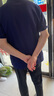 羅蒙涼感冰絲短袖t恤衫男士中青年夏季休閑工作翻領(lǐng)POLO速干定制上衣 藏青色 【單件裝】 L (175) （適合130-140斤） 曬單實(shí)拍圖