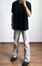 哈吉斯（HAZZYS）男裝花logo純色短袖T恤ASTZE0CBX78 黑色BK 2XL（185/104A52） 曬單實(shí)拍圖